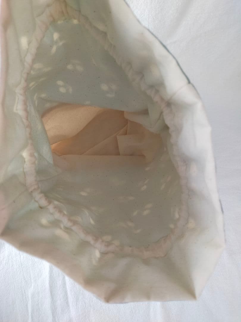 さくらんぼの入園入学セットハンドメイド　通園バッグ　上靴袋　給食袋　着替え袋　青