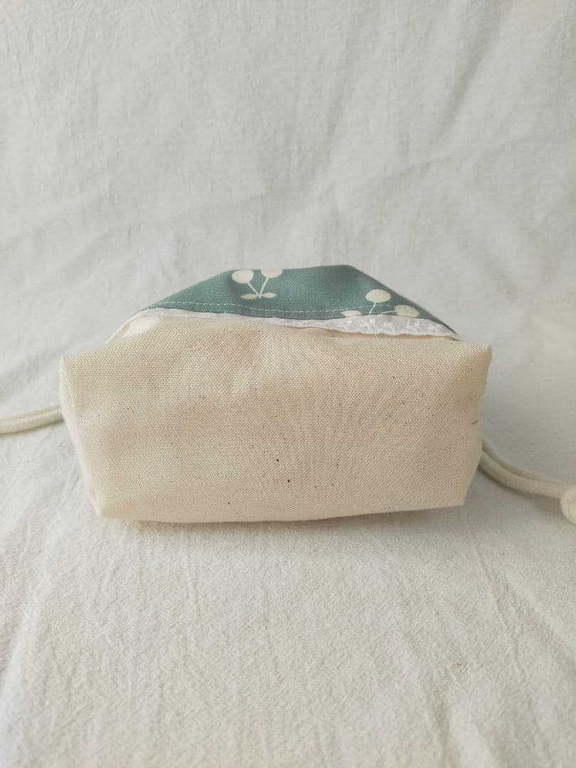 さくらんぼの入園入学セットハンドメイド　通園バッグ　上靴袋　給食袋　着替え袋　青