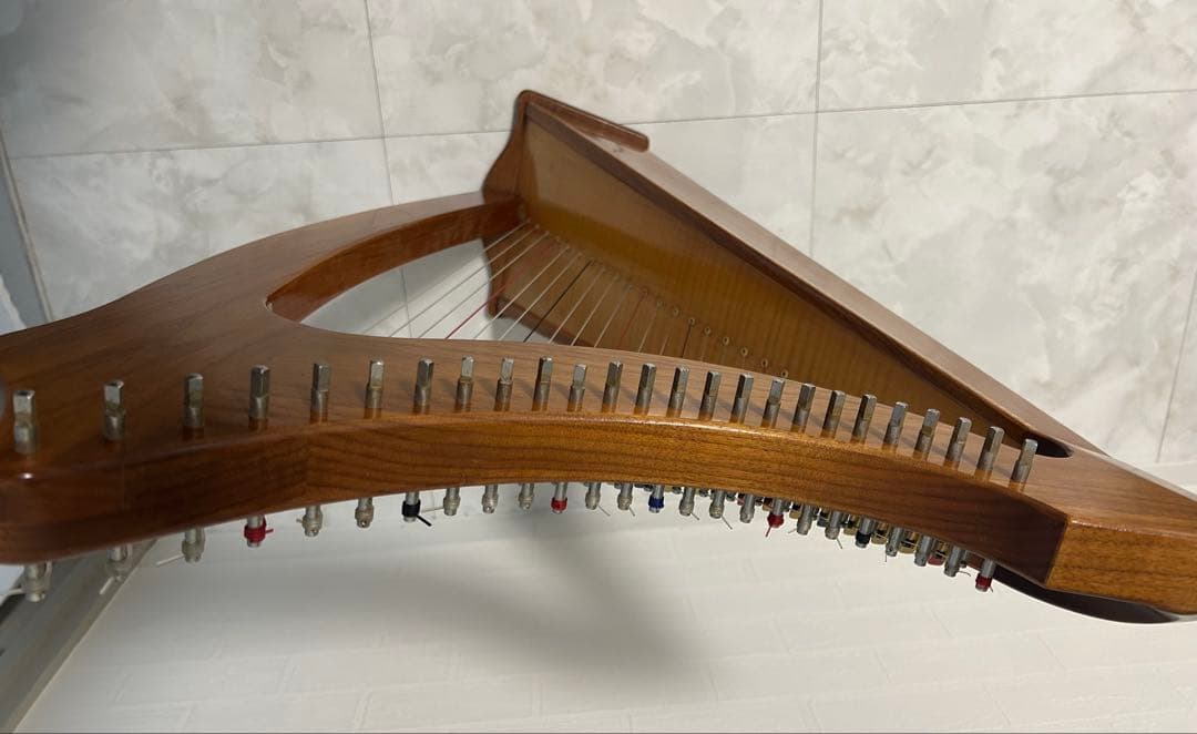 AOYAMA 25S 青山ハープ 25弦 ノンペダル ケース、チューナー