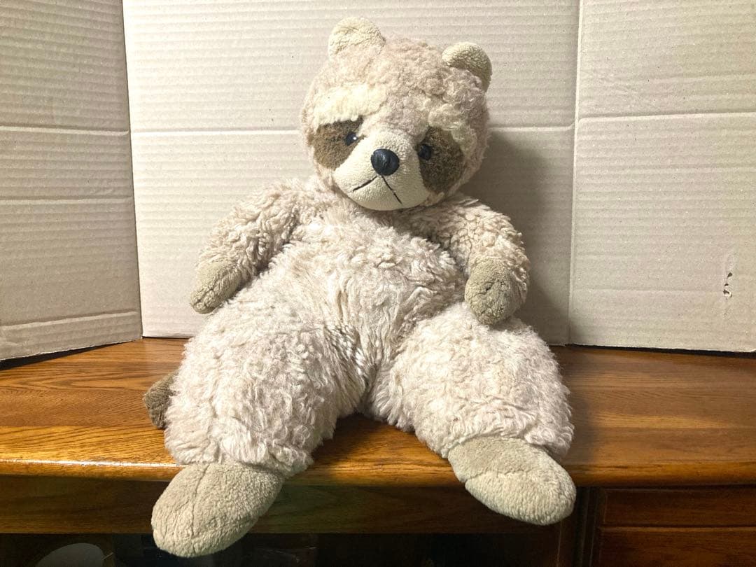 80年代 ビンテージ ORIENTAL TOY アライグマ ぬいぐるみ 当時物