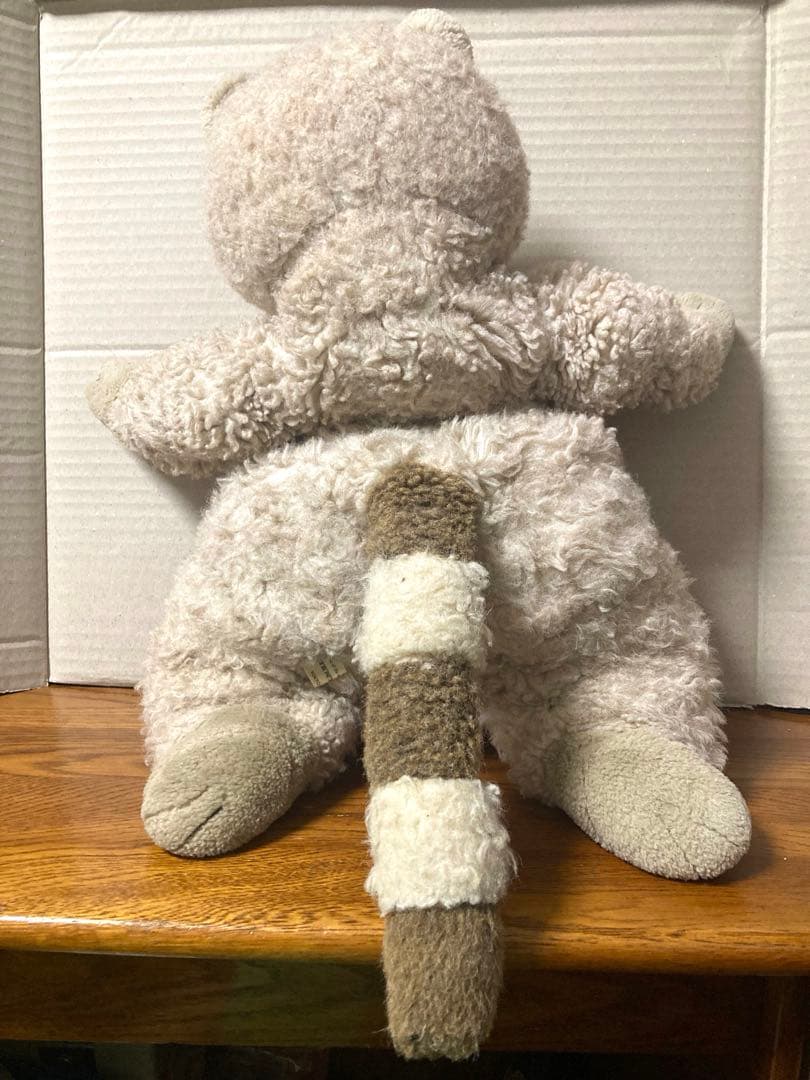 80年代 ビンテージ ORIENTAL TOY アライグマ ぬいぐるみ 当時物
