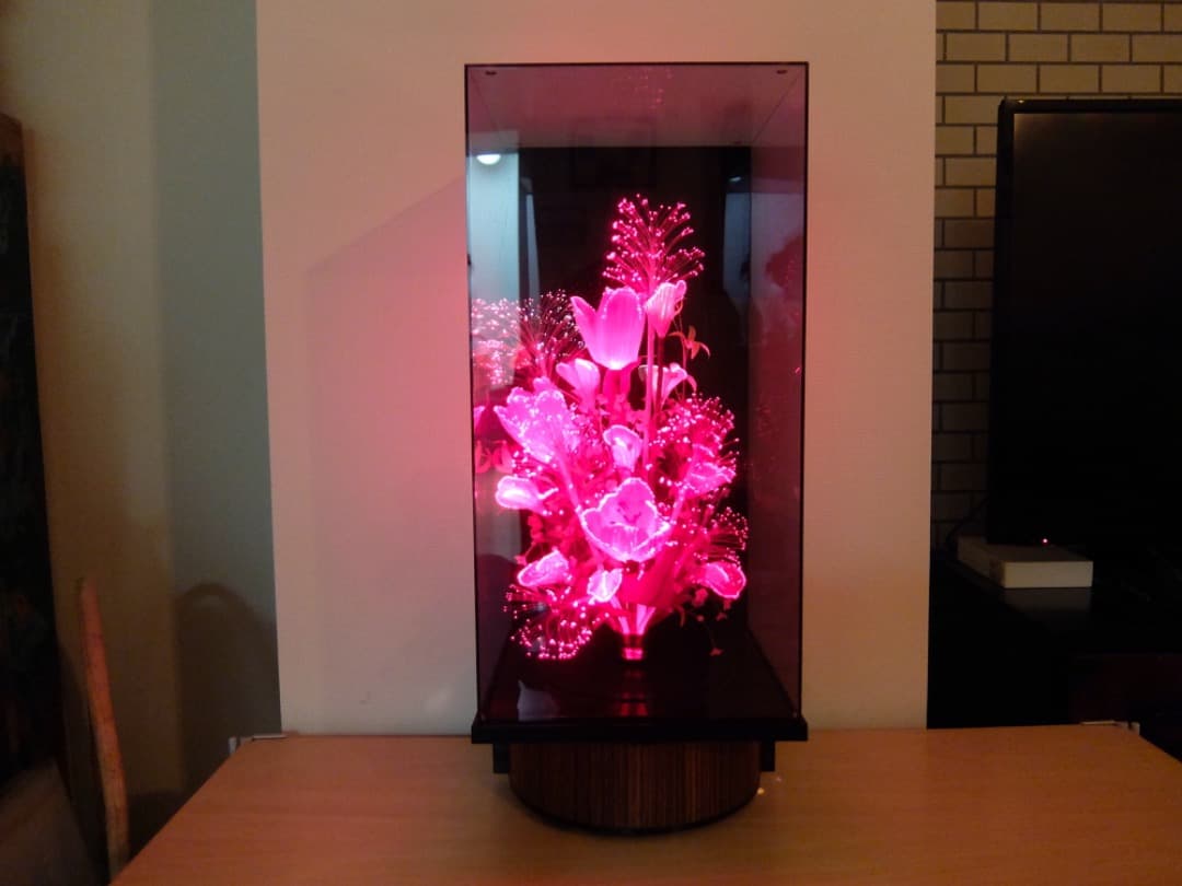 【美品＆BIGでゴージャス！】昭和レトロ 華麗で幻想的な光ファイバーフラワー