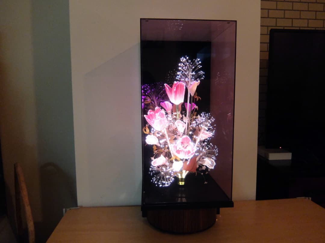 【美品＆BIGでゴージャス！】昭和レトロ 華麗で幻想的な光ファイバーフラワー