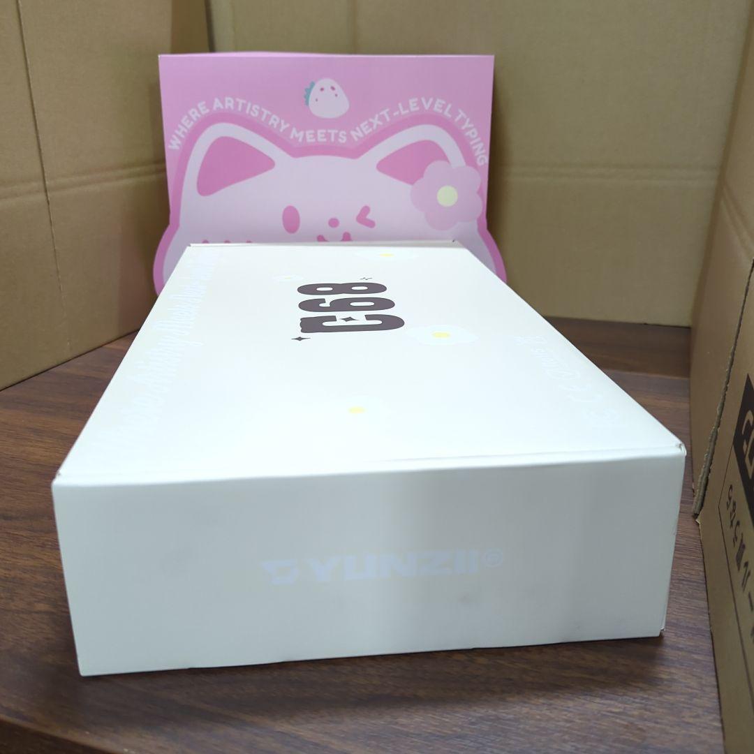 YUNZII C68 ワイヤレスメカニカルキーボード かわいい猫 新品