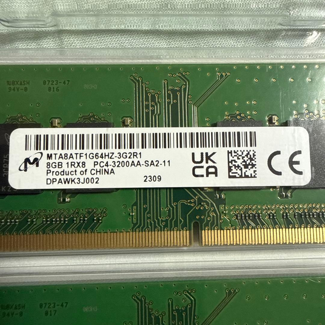 Crucial 16GB DDR4-3200 SODIMMメモリキット
