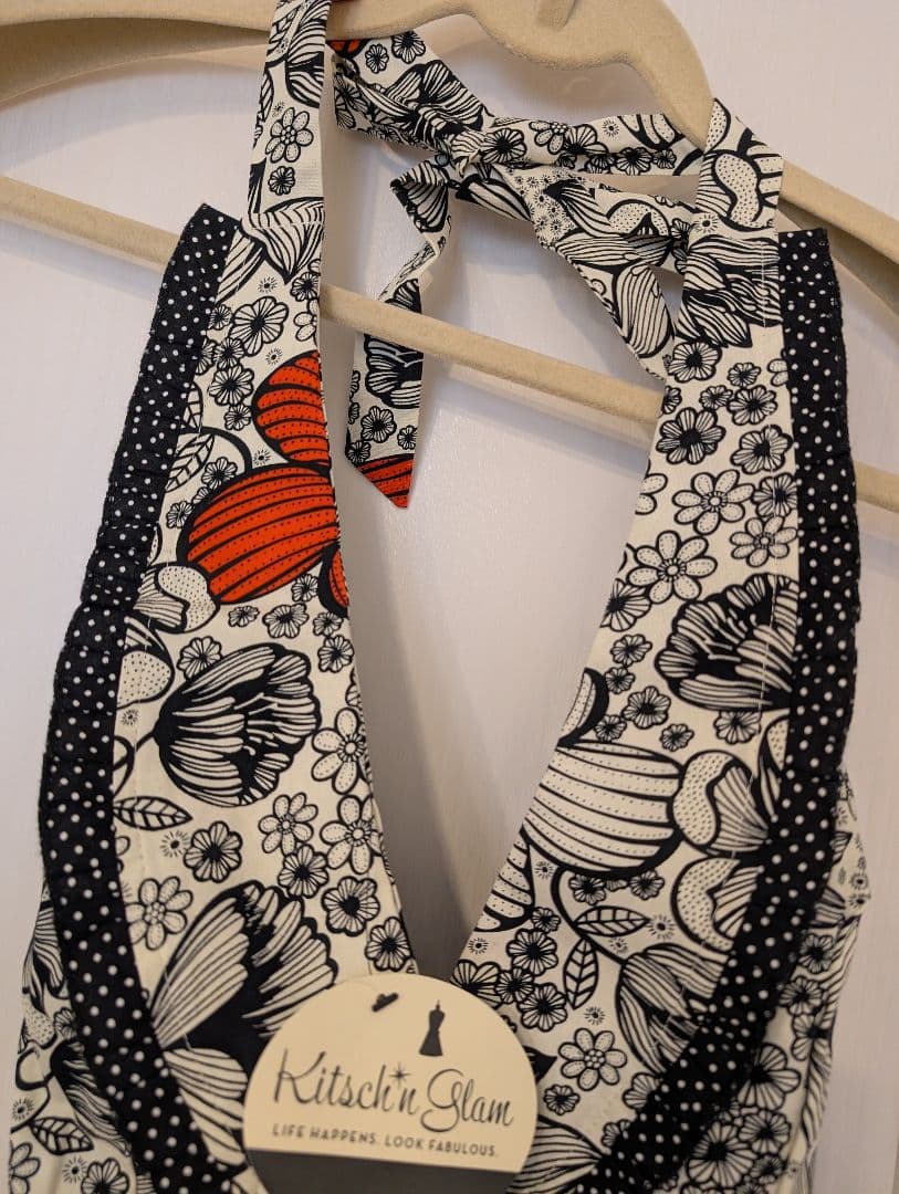 Kitsch'n Glam 柄エプロン綿100%