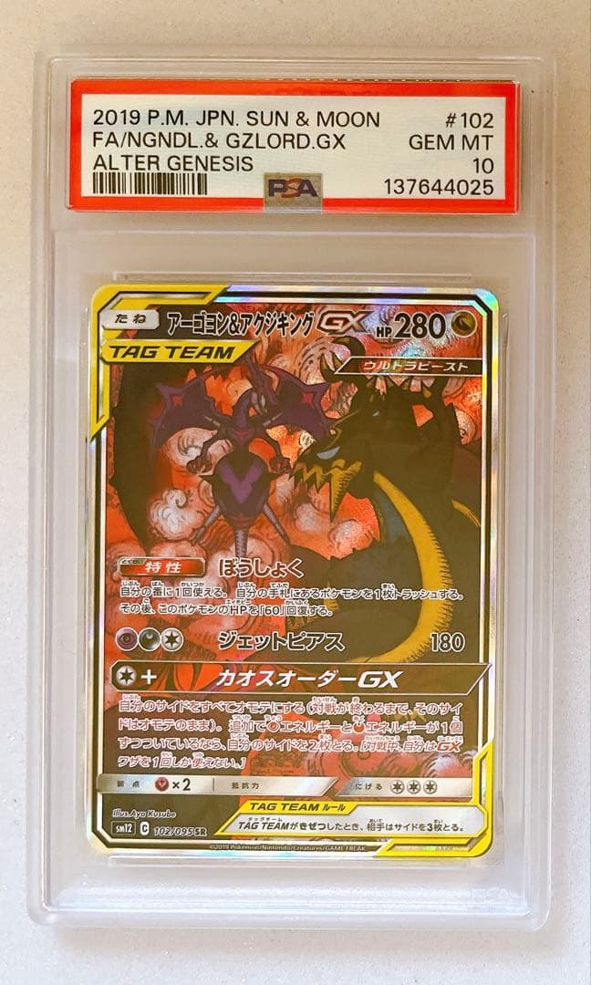 17) PSA10 アーゴヨン&アクジキングgx SR