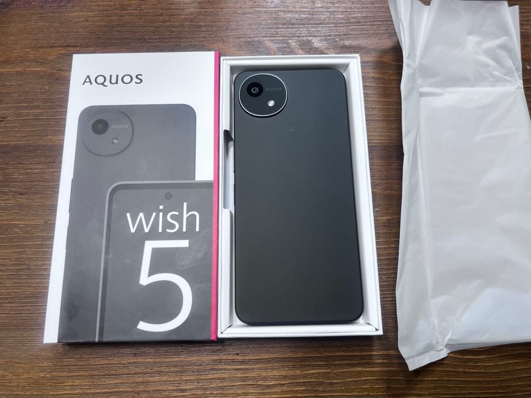 AQUOS wish5 ブラック 黒 本体 新品 スミ sumi SH-52F