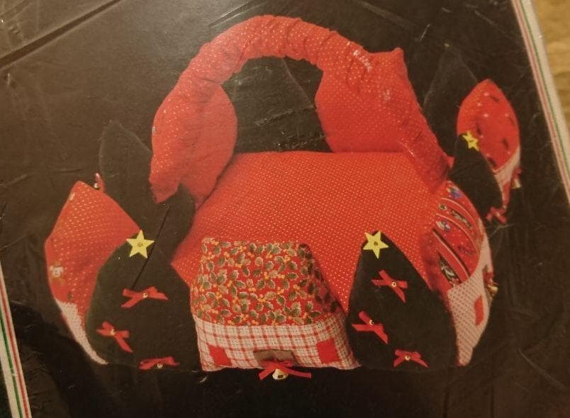 【レア】花もめん　クリスマス　ハウス　ツリーバスケット　パッチワークキット