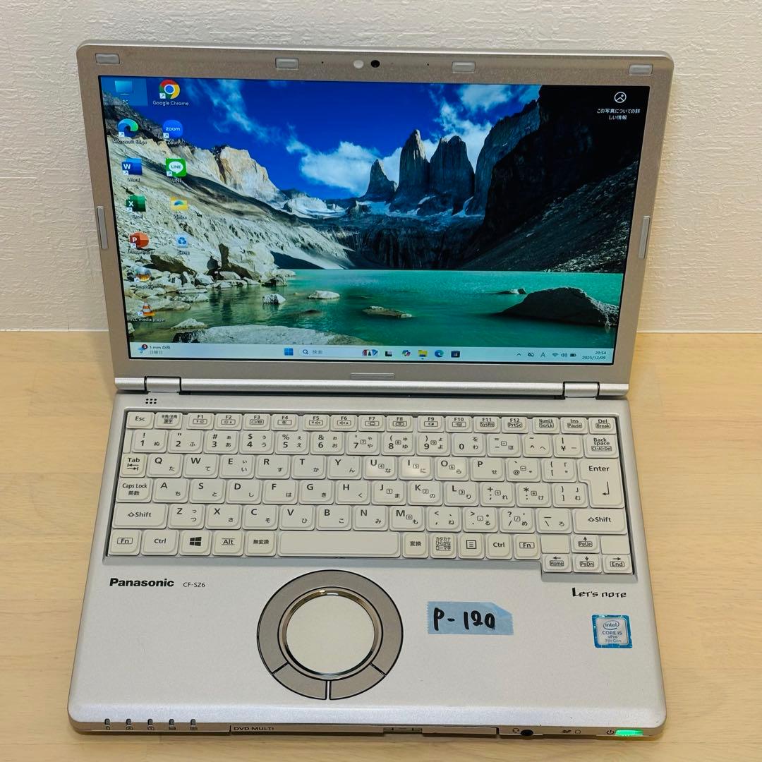 レッツノート PC Windows11 SSD DVD オフィス付き P-120