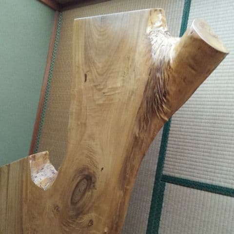 天然木座卓
