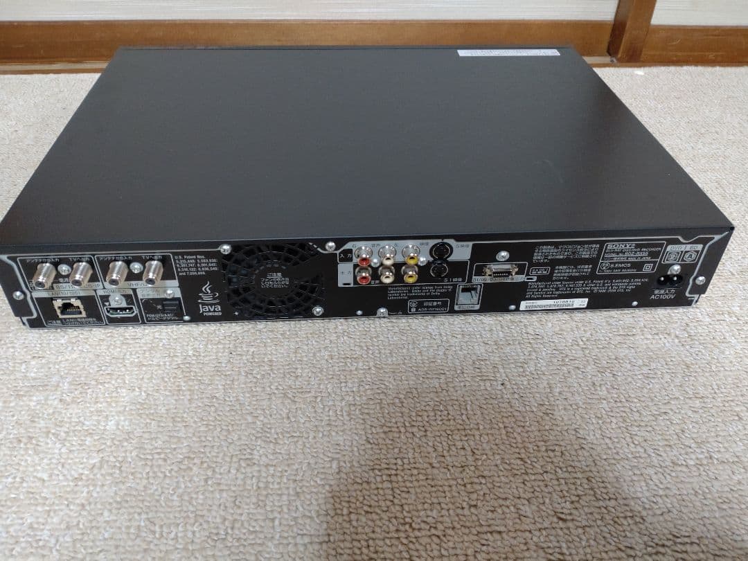 SONY ブルーレイレコーダー BDZ‐RX55 500GB 動作確認済み 美品