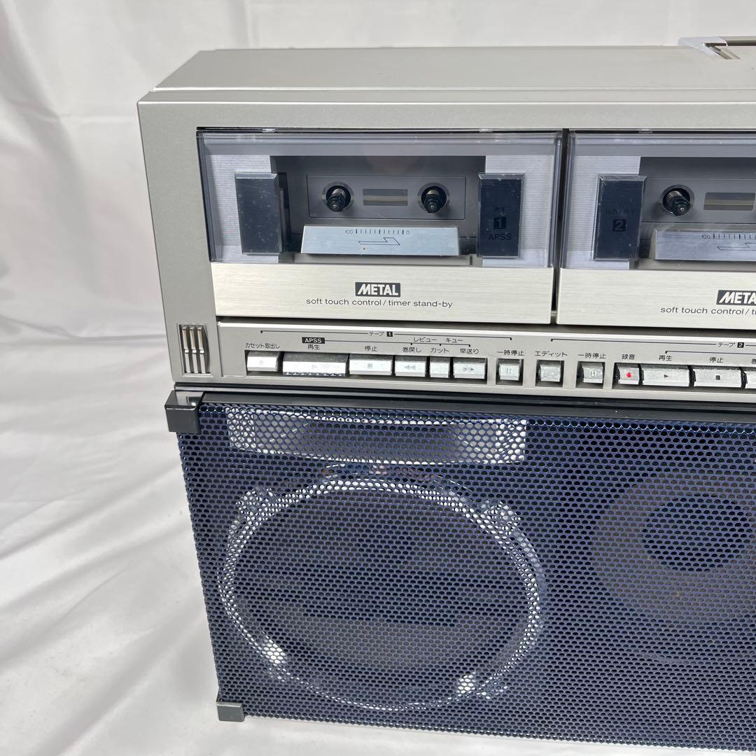 動作品 SHARP GF-999 昭和レトロ大型ラジカセ