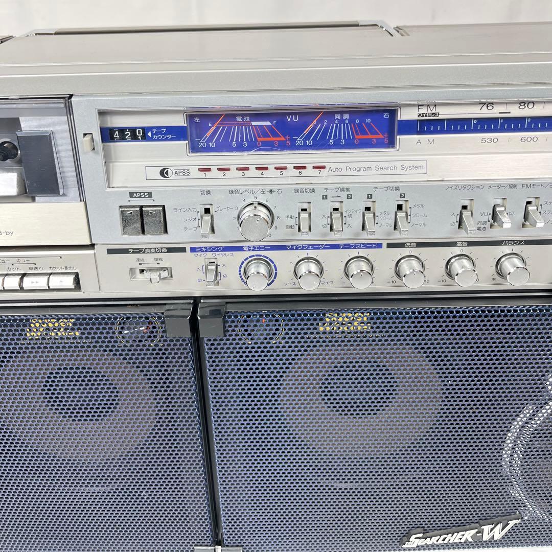 動作品 SHARP GF-999 昭和レトロ大型ラジカセ