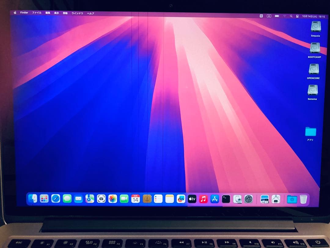 MacBook本体 MacBookPro/ Sequoia / Windows11/AdobeCS2
