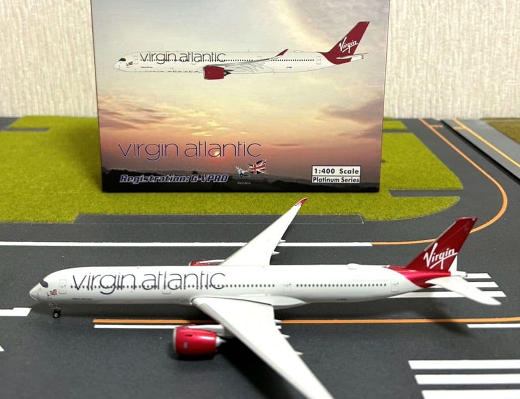 ヴァージンアトランティック A350-1000　ロンドンヒースロー空港