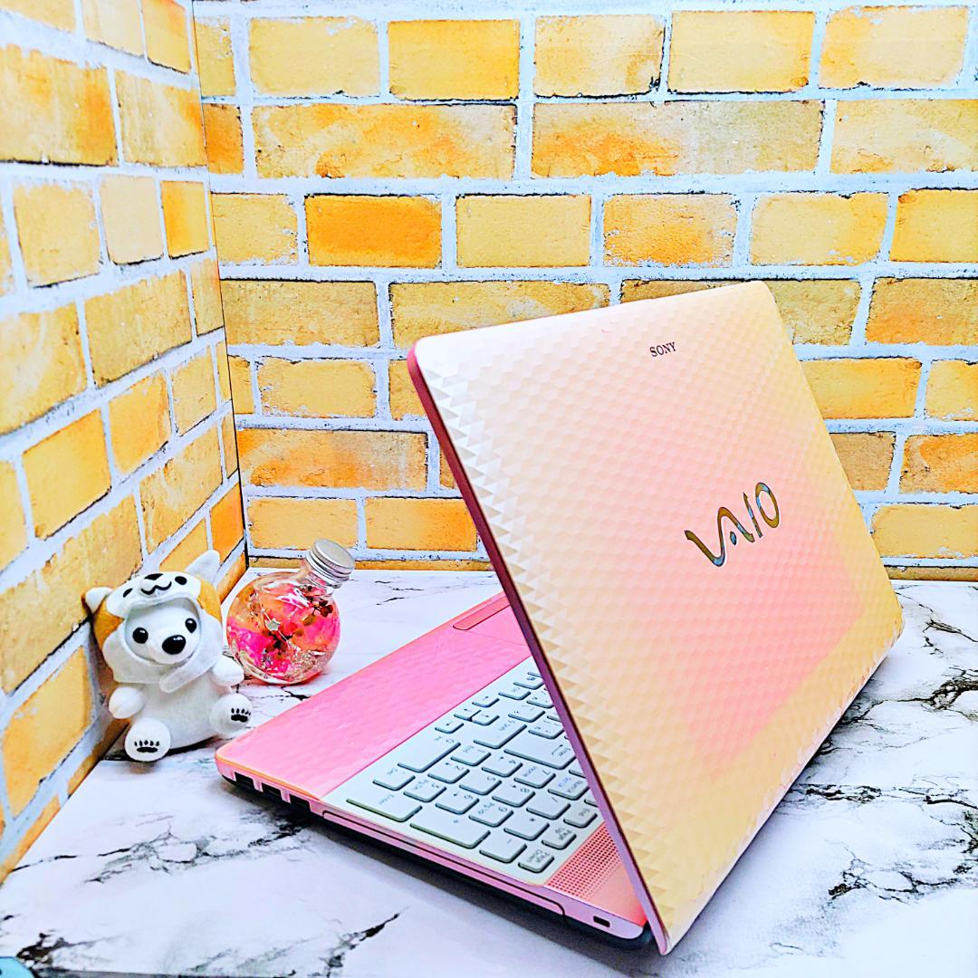 レアなダイヤカット柄❤️ピンクノートパソコン❣️Core-i5☘️爆速SSD✨