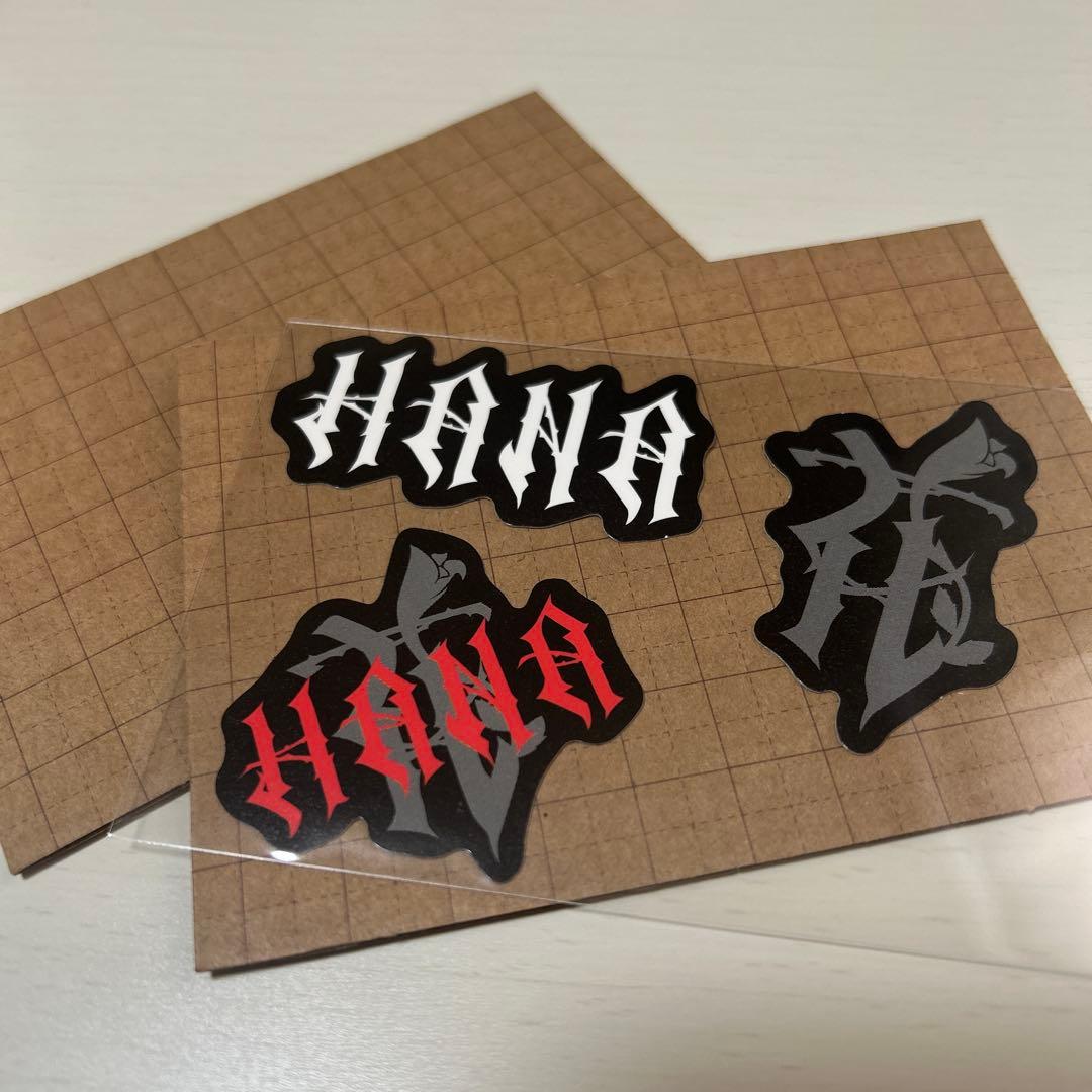 HANA ロゴ ステッカー 3枚セット
