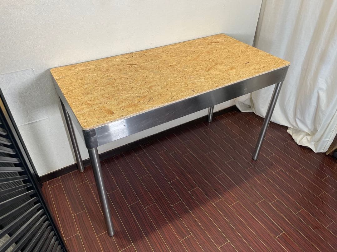 オリジナル ワークテーブル デスク 天板貼り替え済み インダストリアル 陳列台