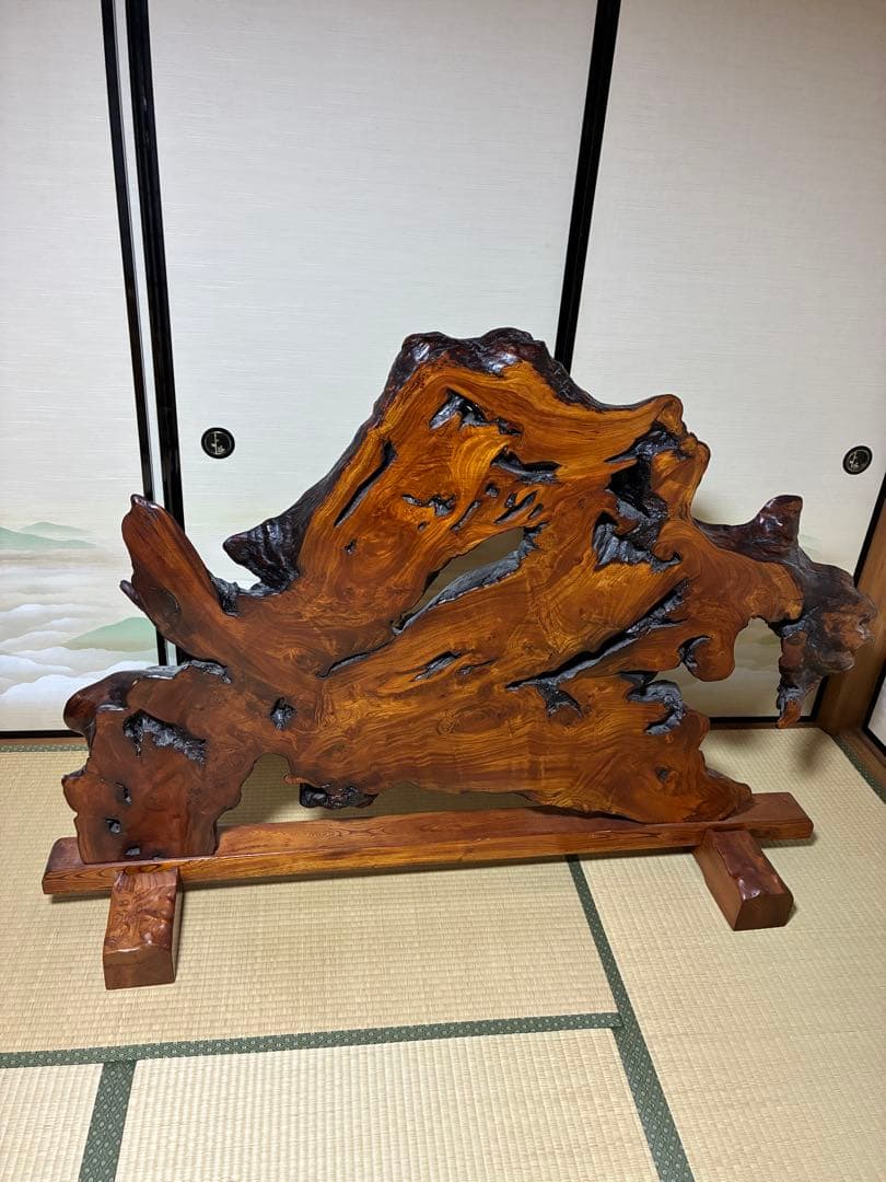 最終値下げ　手渡し限定　巨大　一枚板　衝立