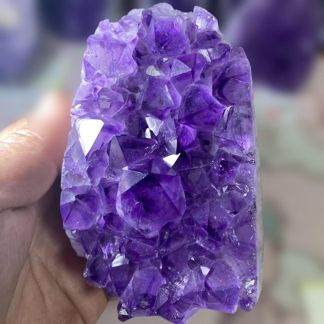 【極上】ウルグアイアメジストクラスター原石（幸運水晶）天然紫水晶 A A