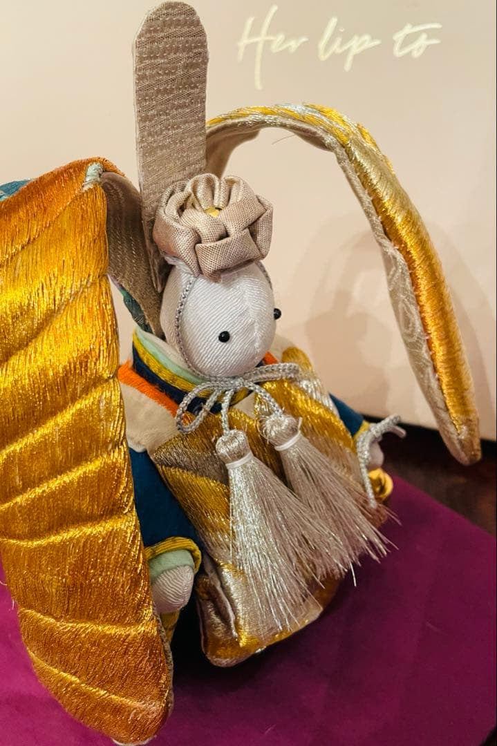 ふっち様ご検討用になります。おばあちゃんのハンドメイド　着物うさぎ男の子人形