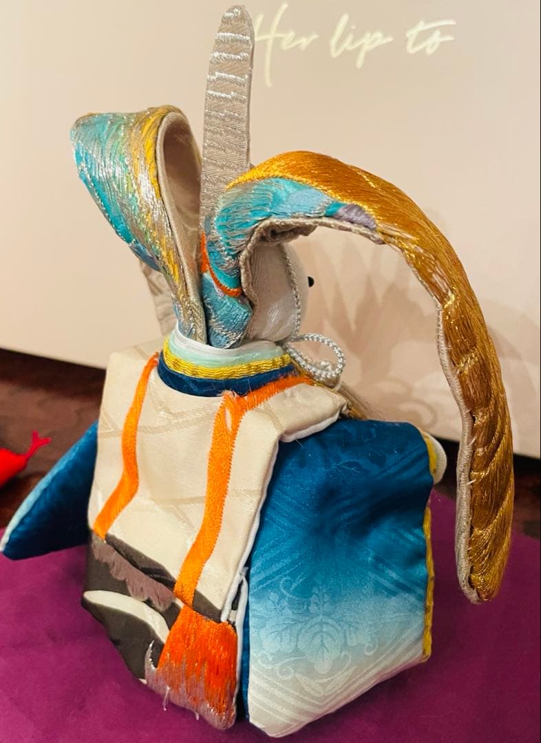 ふっち様ご検討用になります。おばあちゃんのハンドメイド　着物うさぎ男の子人形