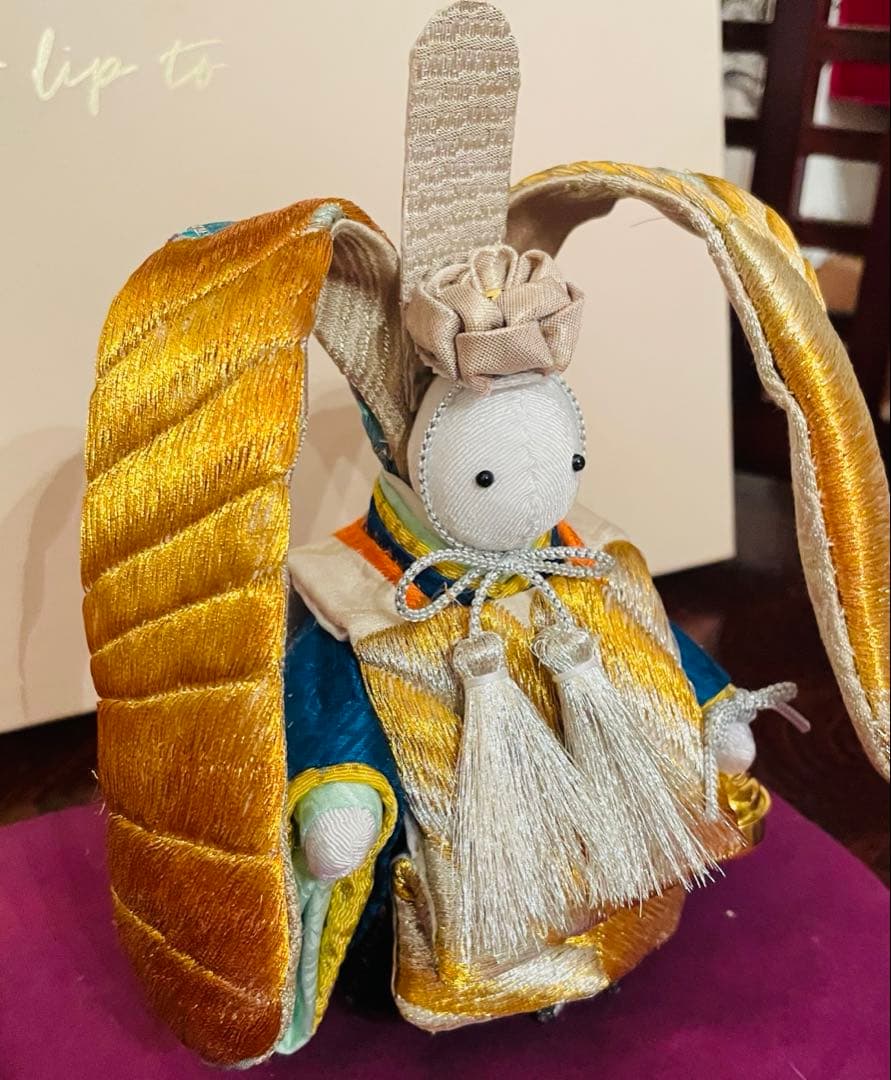 ふっち様ご検討用になります。おばあちゃんのハンドメイド　着物うさぎ男の子人形