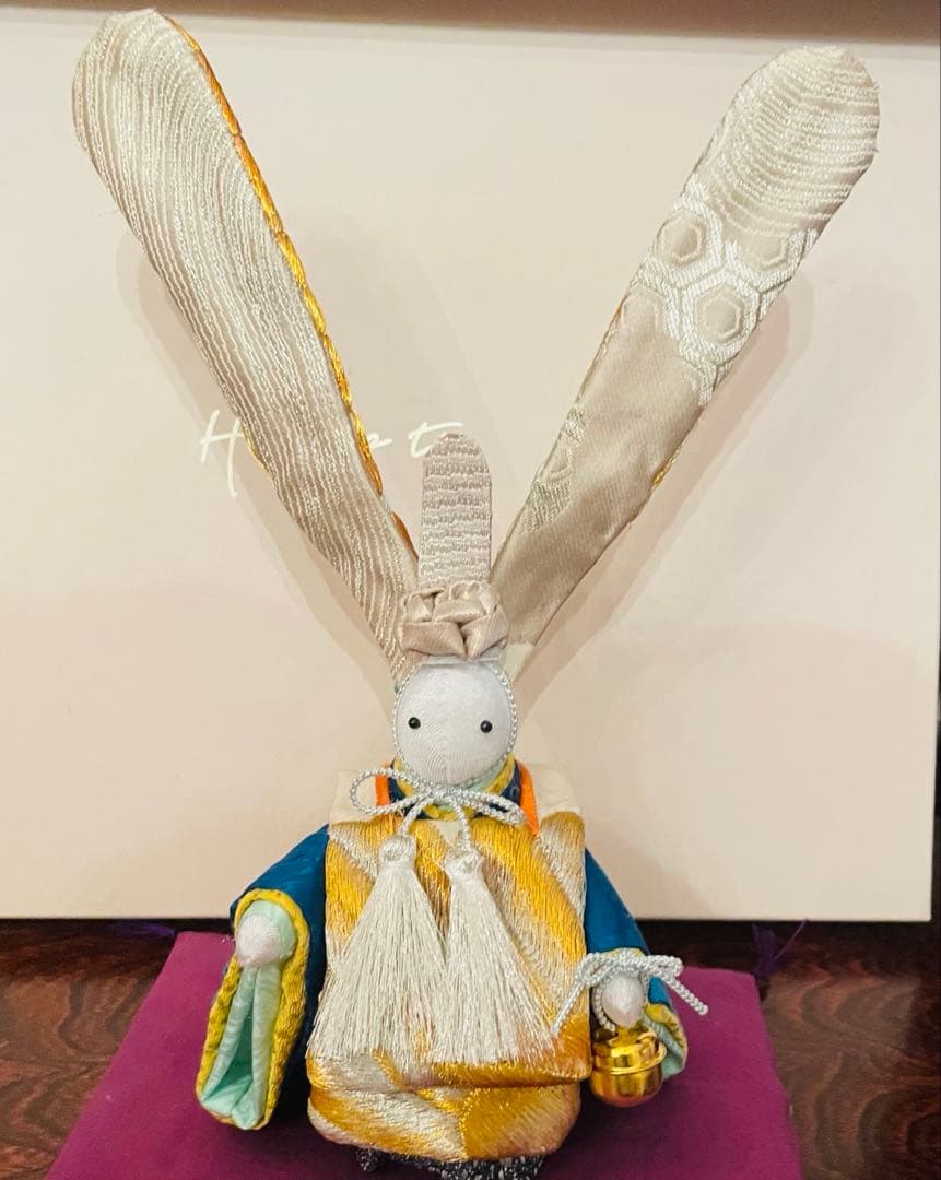 ふっち様ご検討用になります。おばあちゃんのハンドメイド　着物うさぎ男の子人形