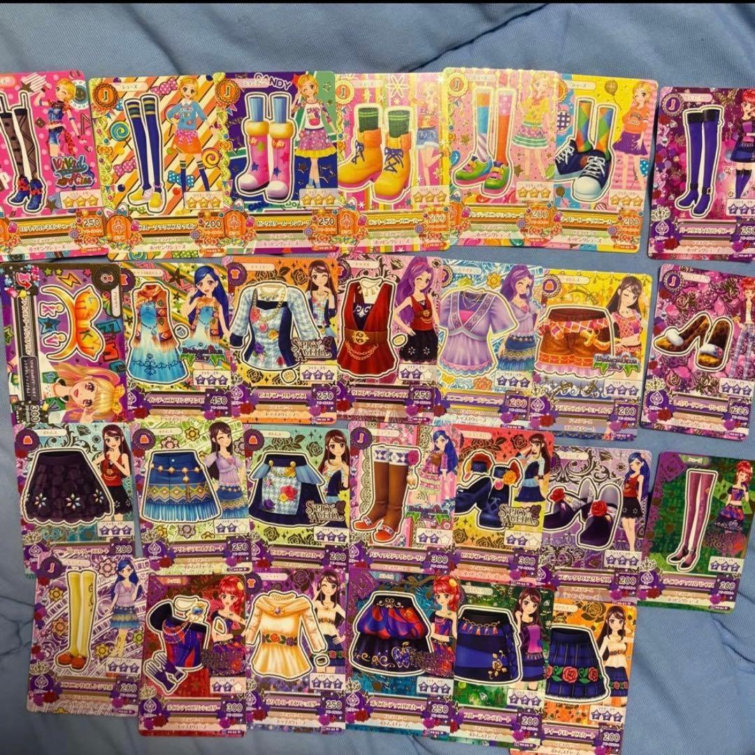 アイカツ カード まとめ売り 約95枚+ICカード カードケース シール