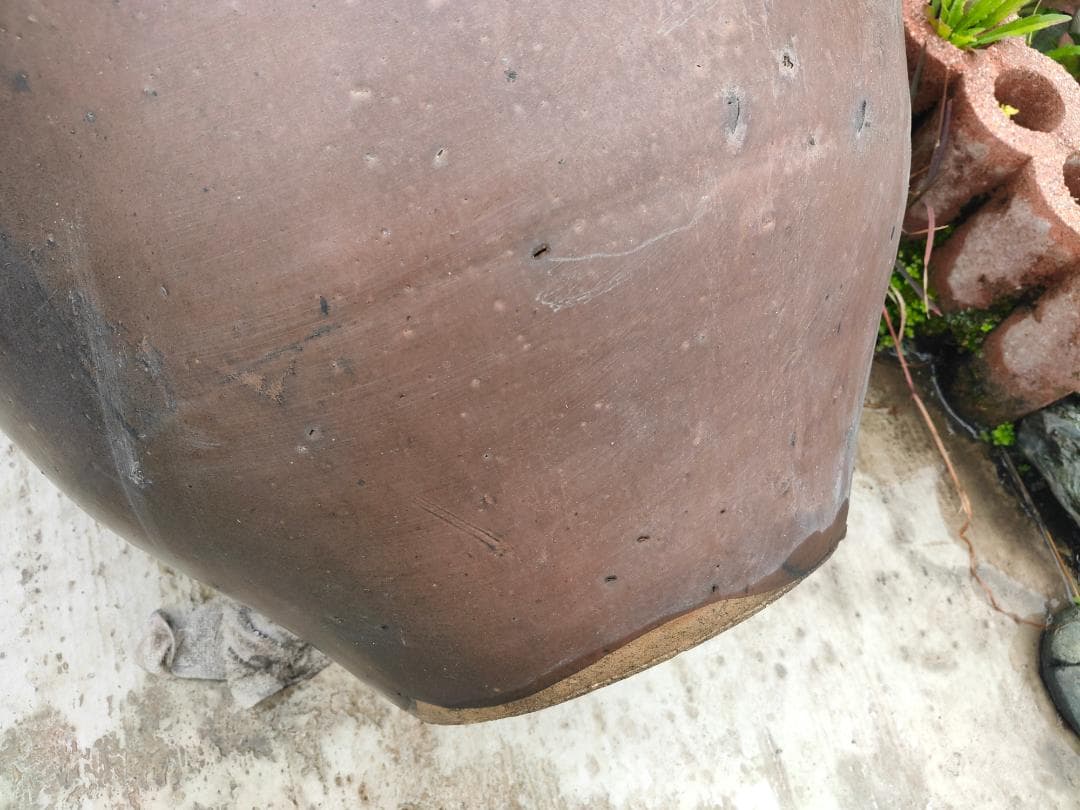 【古民家 蔵出し】壺☆かめ☆飾り壺☆オブジェ☆めだか飼育☆520x495x600