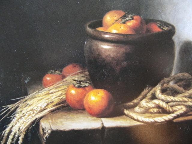 長島將仁、【こもれ陽】、希少な画集画、新品高級額 額装付、状態良好