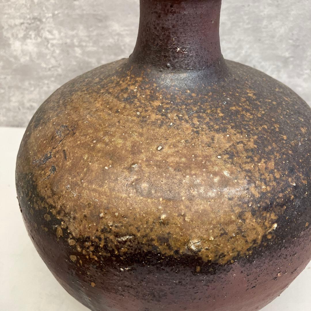 昭和レトロ 備前焼 焼物 花瓶 花器 フラワーベース 一輪挿し 花入れ 生け花