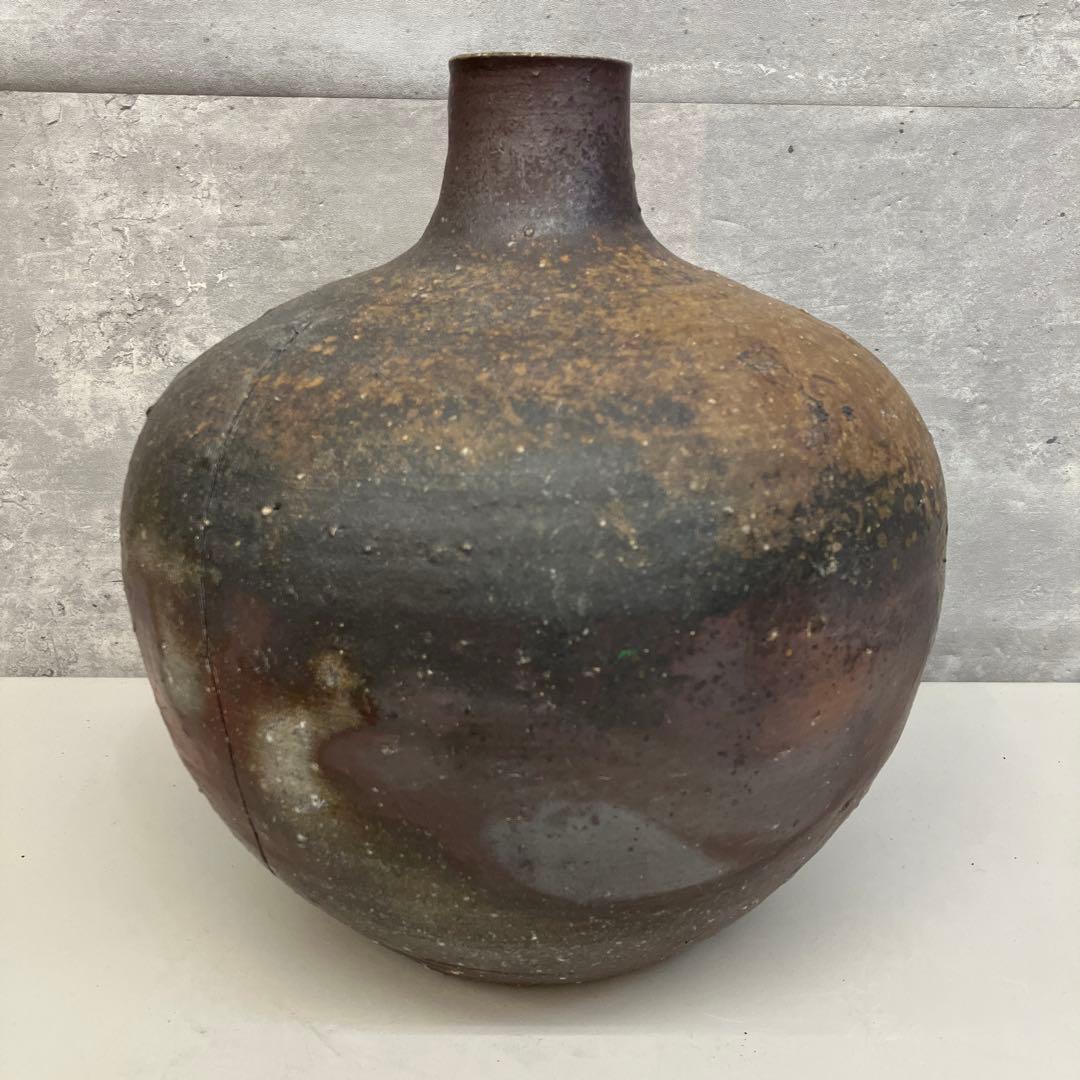 昭和レトロ 備前焼 焼物 花瓶 花器 フラワーベース 一輪挿し 花入れ 生け花