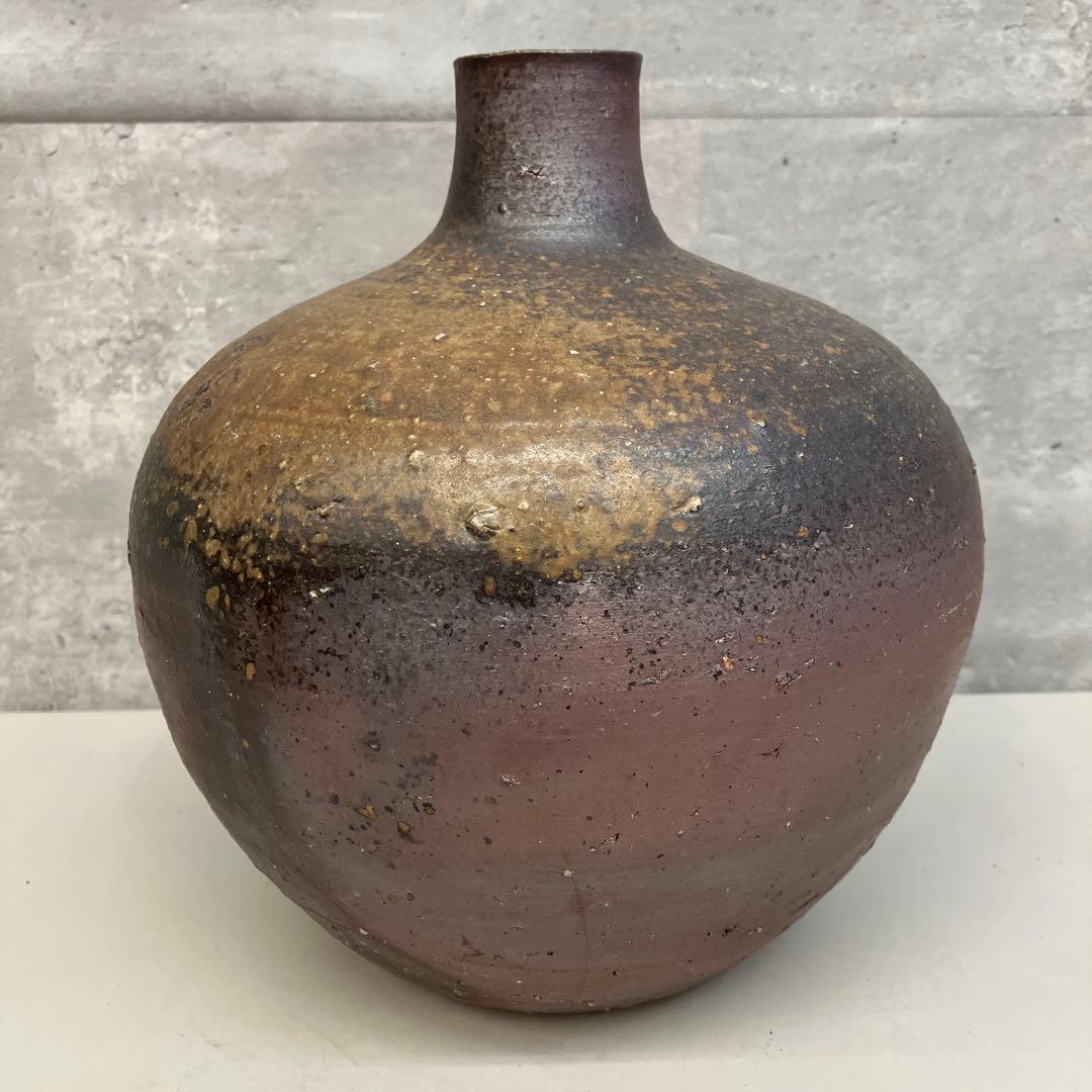 昭和レトロ 備前焼 焼物 花瓶 花器 フラワーベース 一輪挿し 花入れ 生け花