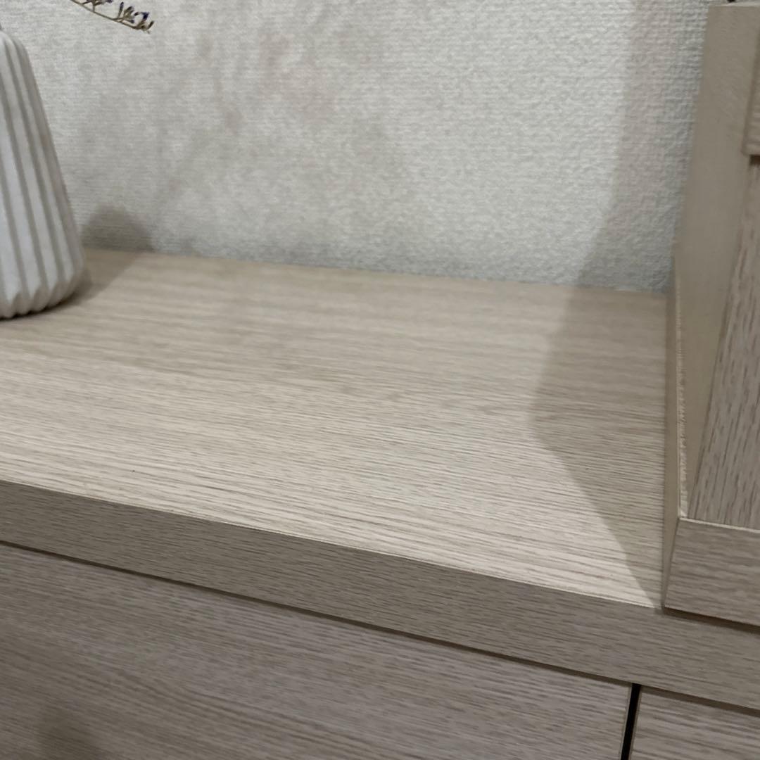 伸縮式テレビ台 ホワイトオーク 自由に形を変えられる