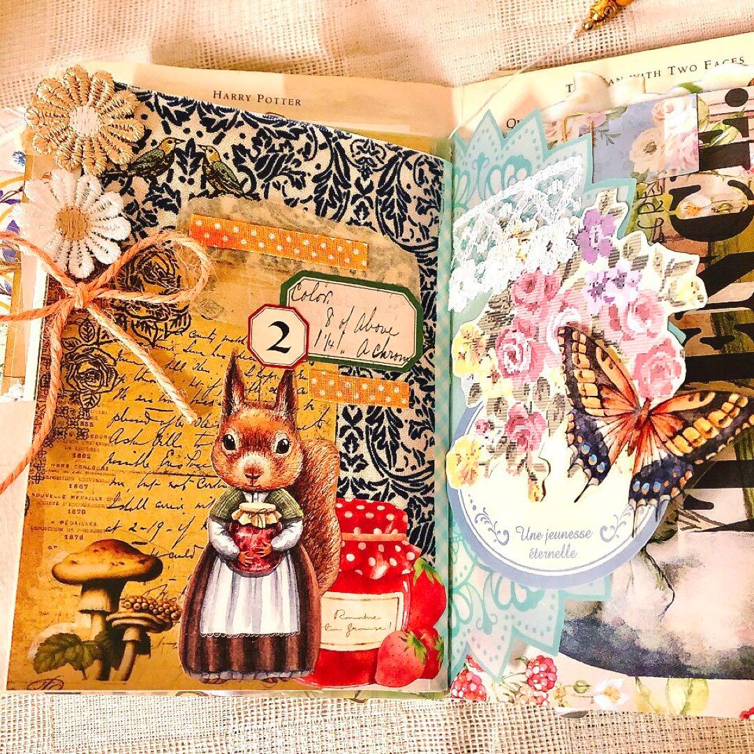ジャンクジャーナル雑記帳 箱付き おすそ分けファイル junkjournal