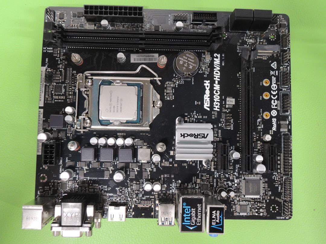 H310CM-HDV/M.2 マザーボード　CPU・メモリ16GB搭載