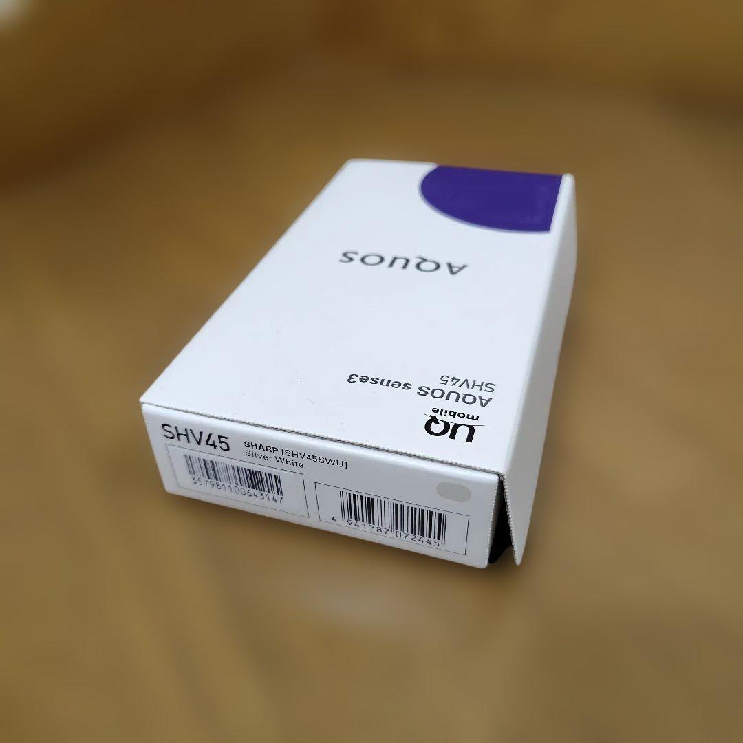 【USED】UQ AQUOS sense3　 SHV45 　箱付き