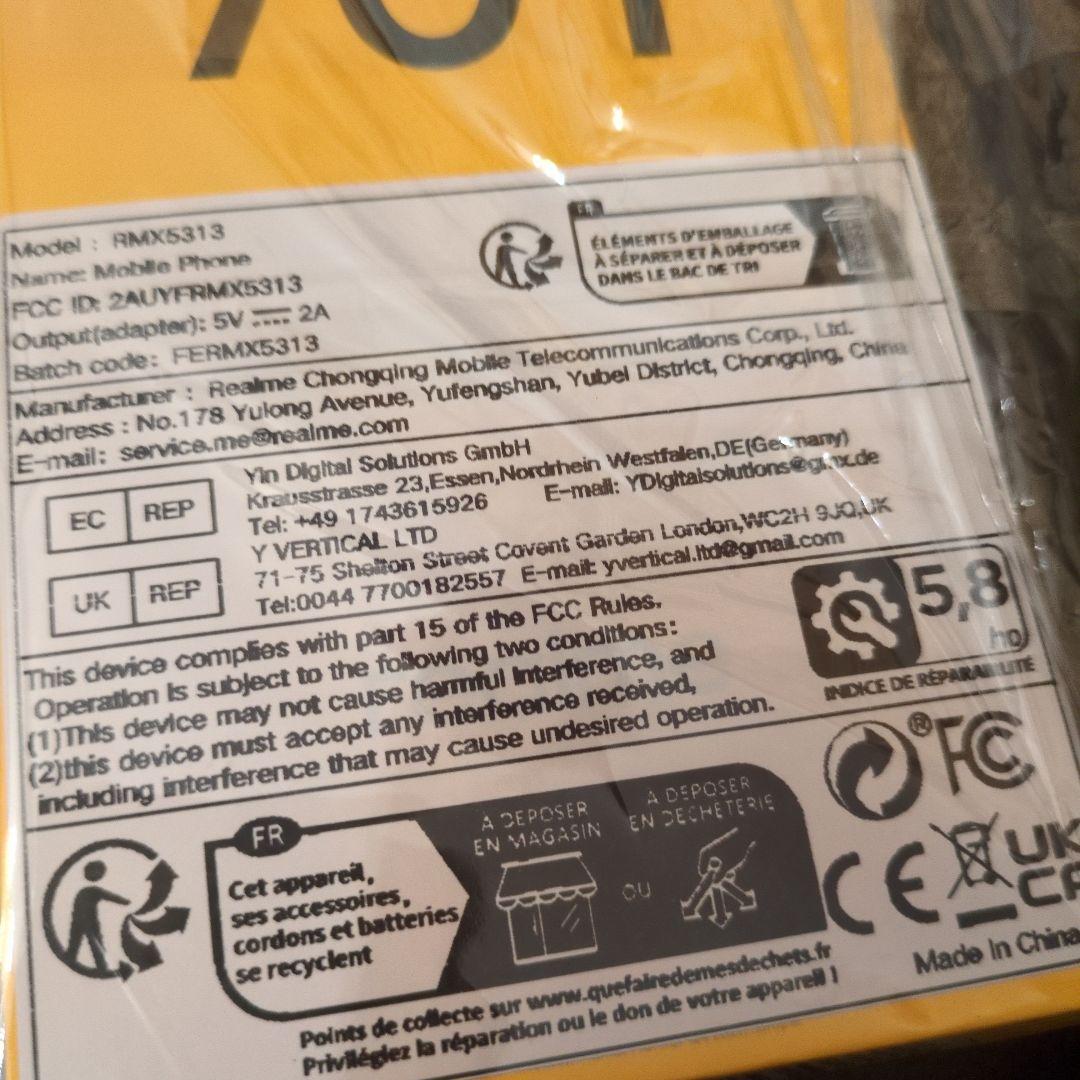 お値下不可！realme Note 70T Gold 4GB 128GB