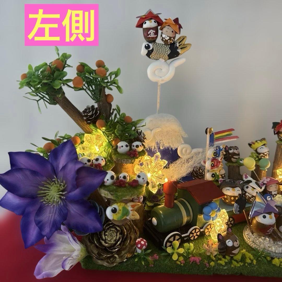 どんぐりアート♡祝　端午の節句　皆んなでハッピーこどもの日BIGオブジェ♡