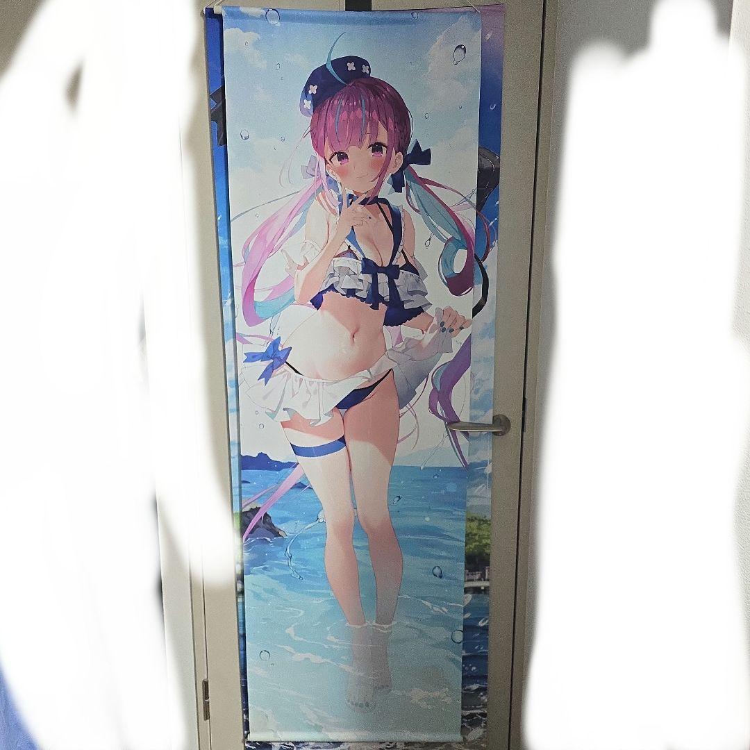 湊あくあ 等身大タペストリー