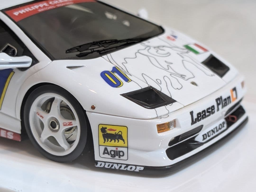 1/43 アイドロン　ディアブロレーシング1996 ランボルギーニロゴ　ホワイト