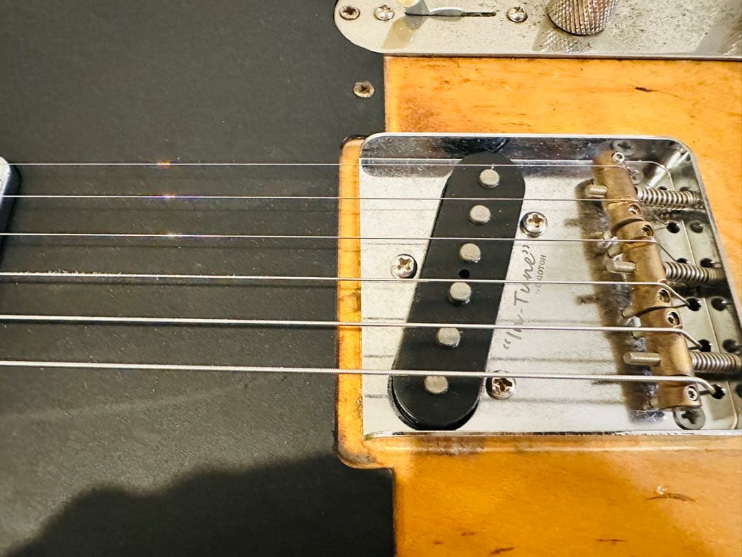 詳細不明、年代物のビンテージテレキャス（リペア工房にて組み上げ）