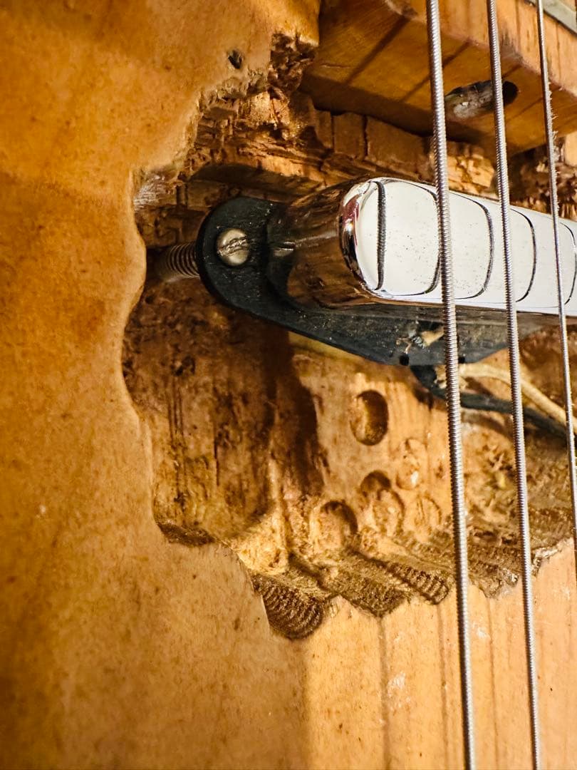 詳細不明、年代物のビンテージテレキャス（リペア工房にて組み上げ）