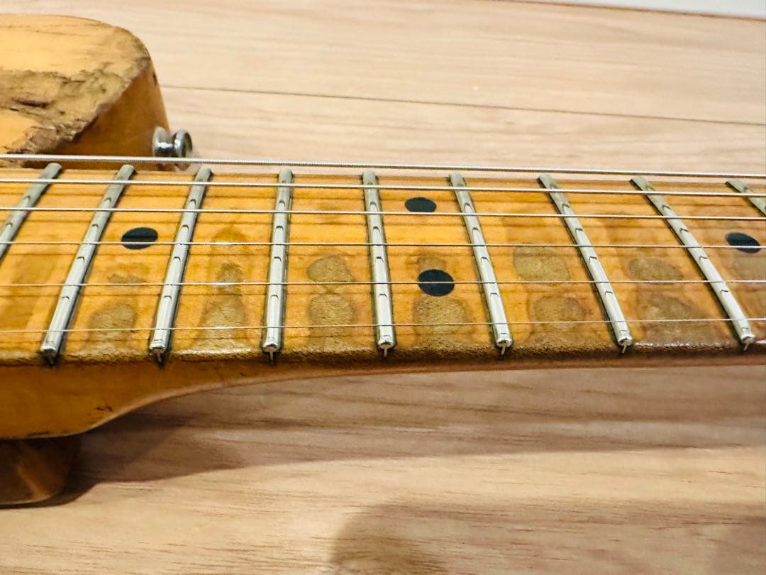 詳細不明、年代物のビンテージテレキャス（リペア工房にて組み上げ）