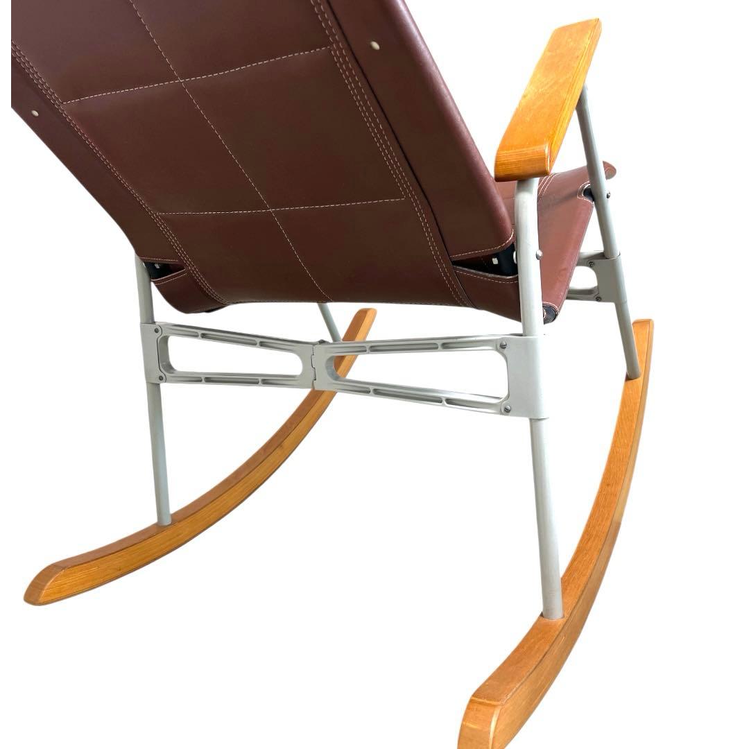 【アンティーク】新居猛 フォールディングロッキングチェア ニーチェア ビンテージ