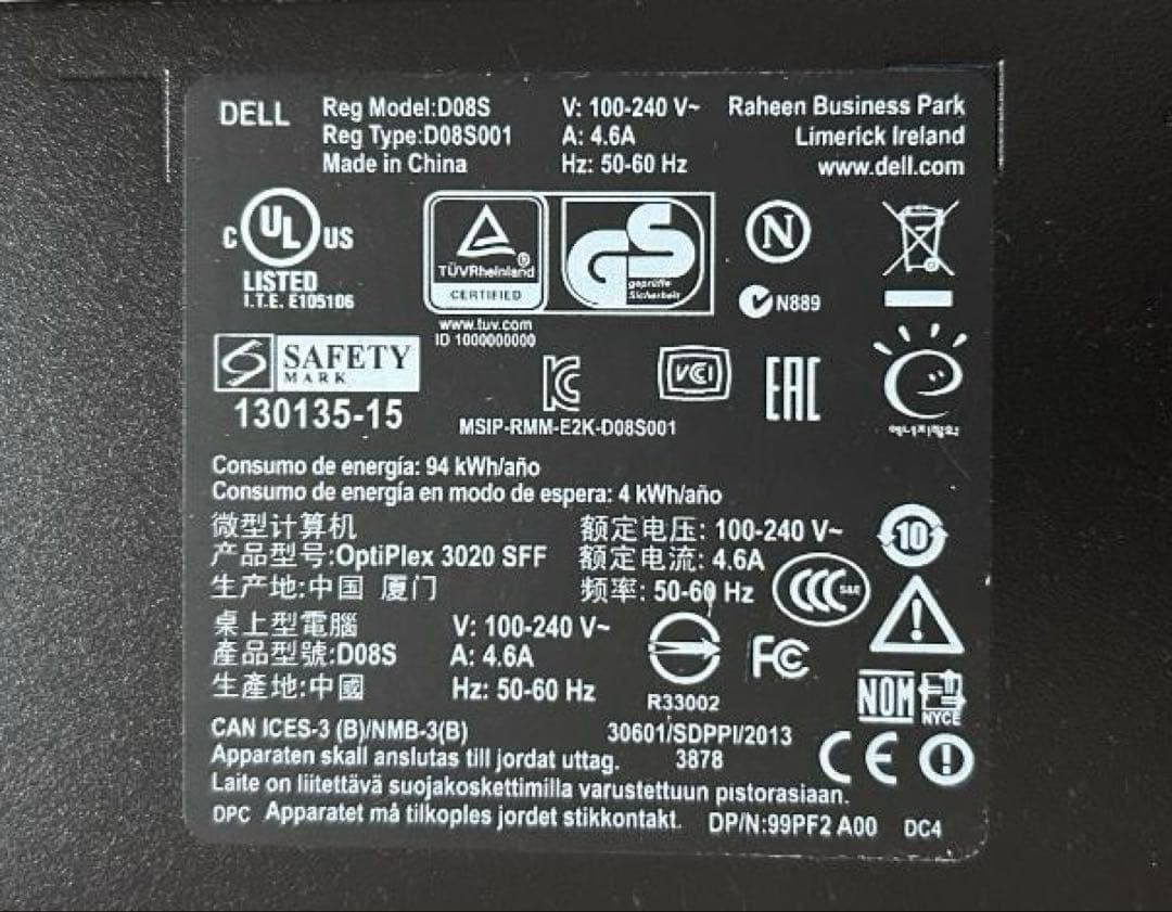 Dell_OptiPlex3020 Win11 Core-i3 新品SSD