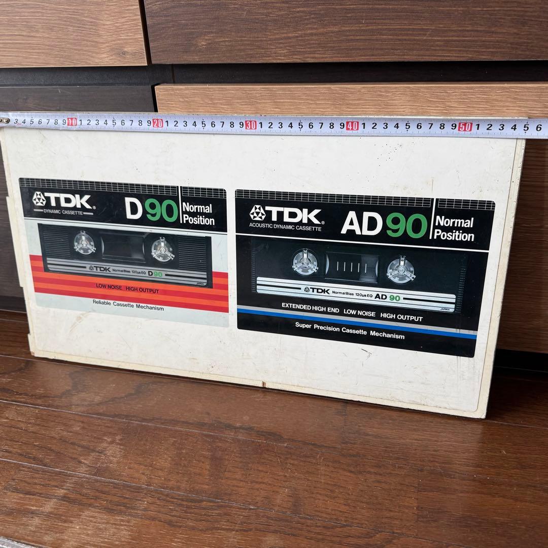 【非売品・当時物】TDK カセットテープ 什器 パネル 昭和レトロ 希少