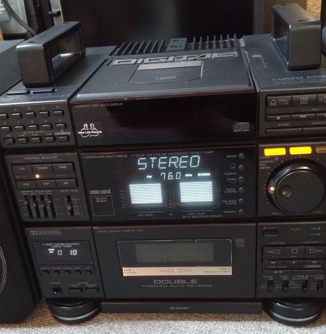 SHARP　シャープ　コンパクトディスクステレオ　CD-X20/バブルコンポ